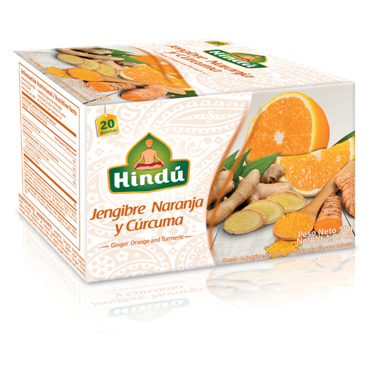 Hindu Ginger orange and turmeric tea 20ct.