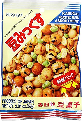 Kasugai Roasted Nuts Assortment 2.01oz (3 Pack)