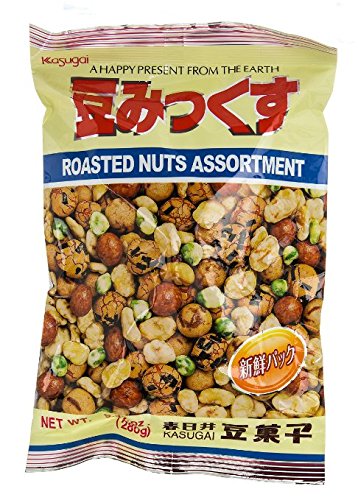 Japanese Kasugai Roasted Nuts Assortment 8oz, (2 Pack)